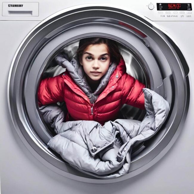 Czy można używać płynu do płukania przy praniu kurtki puchowej