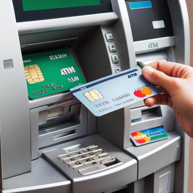 Jak umieścić kartę w bankomacie